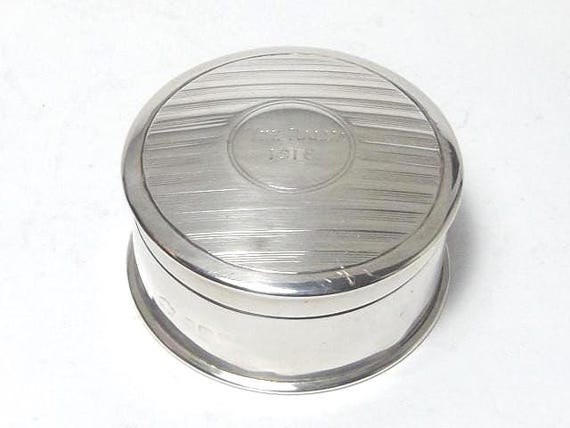 Antique Sterling SOLID SILVER Box, Silver Pot, Wi… - image 7