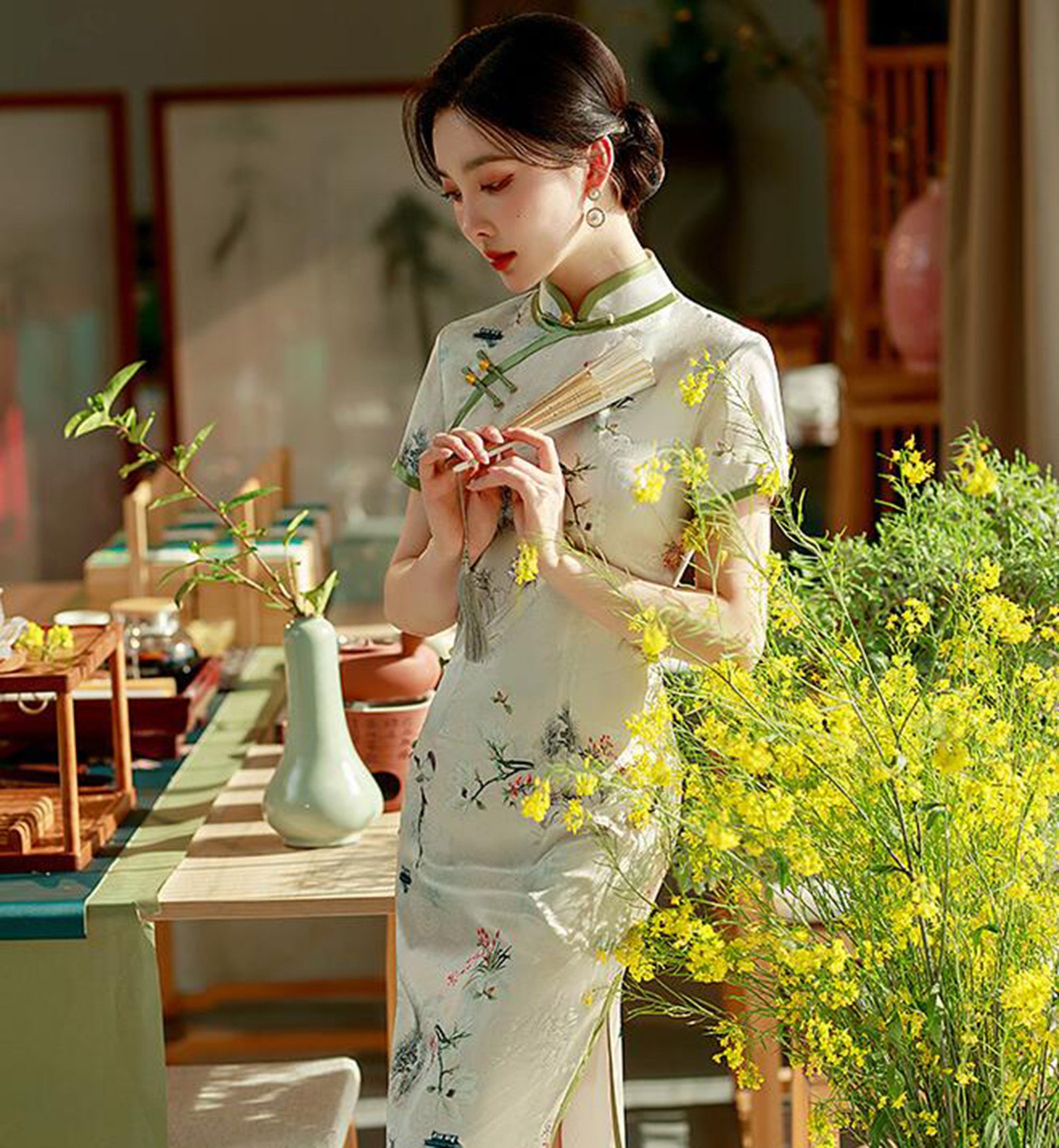 Traditional Chinese Dress China Cheongsam Long Qipao - Etsy