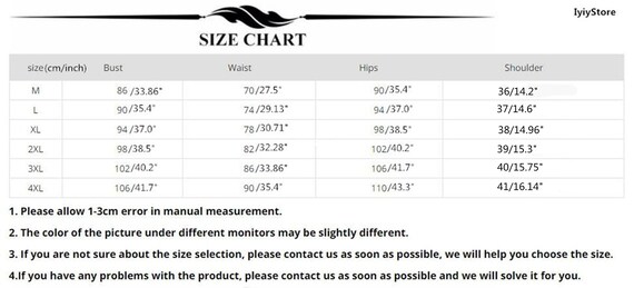 Chinese suit shop size chart
