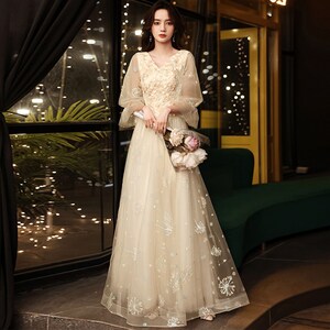 Traditional Chinese Bridal Dress, Bridal Grown,wedding Dress, Evening ...