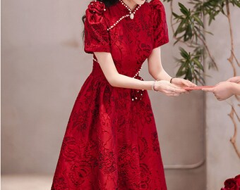 Chinese Wedding Dressbridal Grown Qipao Wedding Dressbridal Etsy