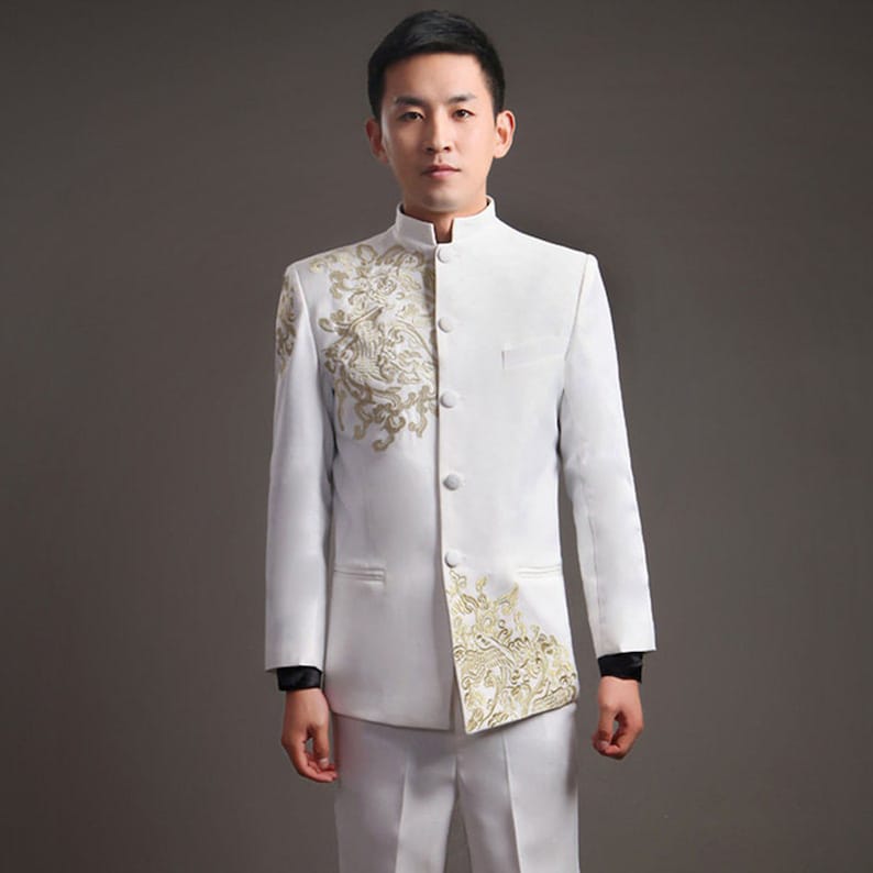 Chinese Wedding Suit Men Tang Suit Men Men Suit Wedding - Etsy