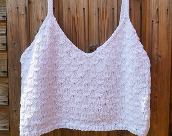 Hand gestrickte Pustezahn Daydream Weste Top auf Bestellung