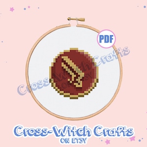 Final Fantasy XIV Mini Job Icon - Machinist Cross-Stitch Pattern - INSTANT DOWNLOAD