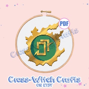 Final Fantasy XIV Job Icon - Astrologian Cross-Stitch Pattern - INSTANT DOWNLOAD