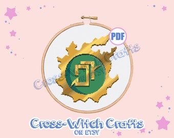 Final Fantasy XIV Job Icon - Astrologian Cross-Stitch Pattern - INSTANT DOWNLOAD