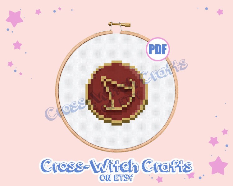 Final Fantasy XIV Mini Job Icon - Summoner Cross-Stitch Pattern - INSTANT DOWNLOAD