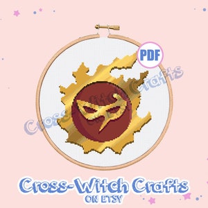 Final Fantasy XIV Job Icon - Blue Mage Cross-Stitch Pattern - INSTANT DOWNLOAD