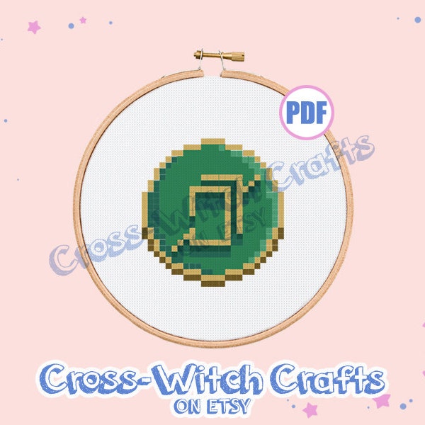 Final Fantasy XIV Mini Job Icon - Astrologian Cross-Stitch Pattern - INSTANT DOWNLOAD