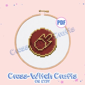 Final Fantasy XIV Mini Job Icon - Black Mage Cross-Stitch Pattern - INSTANT DOWNLOAD