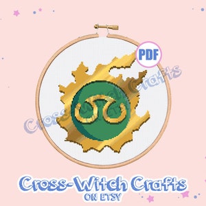 Final Fantasy XIV Job Icon - Scholar Cross-Stitch Pattern - INSTANT DOWNLOAD