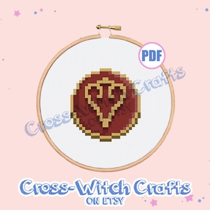 Final Fantasy XIV Mini Job Icon - Dancer Cross-Stitch Pattern - INSTANT DOWNLOAD