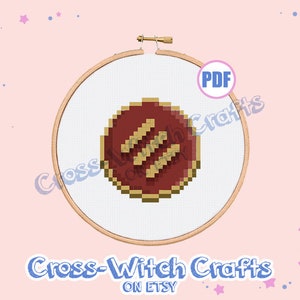 Final Fantasy XIV Mini Job Icon - Monk Cross-Stitch Pattern - INSTANT DOWNLOAD