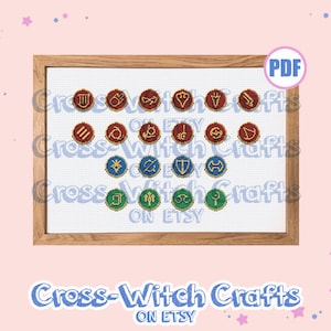 Final Fantasy XIV Mini Job Icons Cross-Stitch Pattern Bundle - INSTANT DOWNLOAD