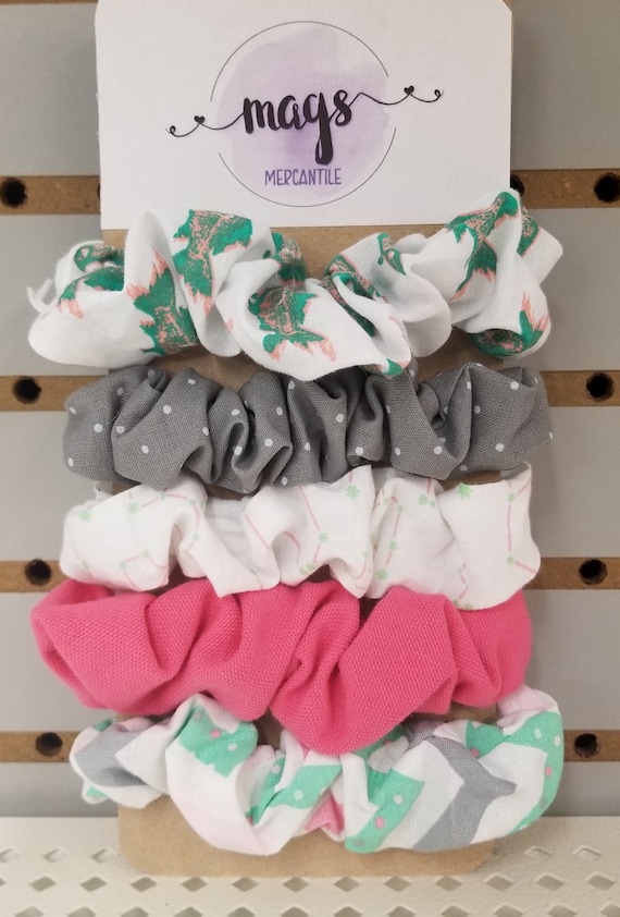 Set of Handmade Hair Scrunchies VSCO