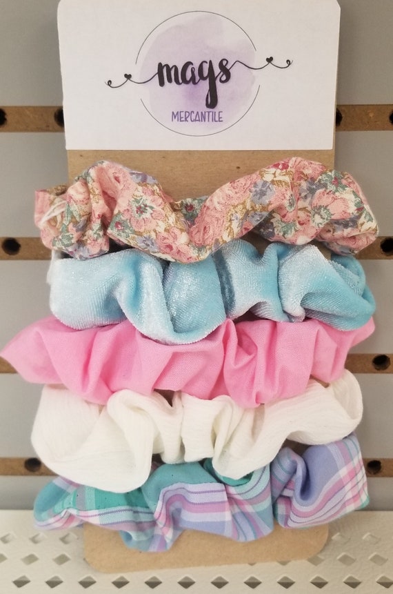 Set of Handmade Hair Scrunchies VSCO