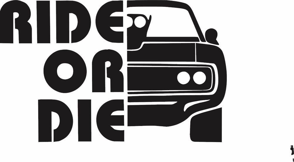 Fast and The Furious Ride or Die Car Movie Car Decal Vinyl Etsy