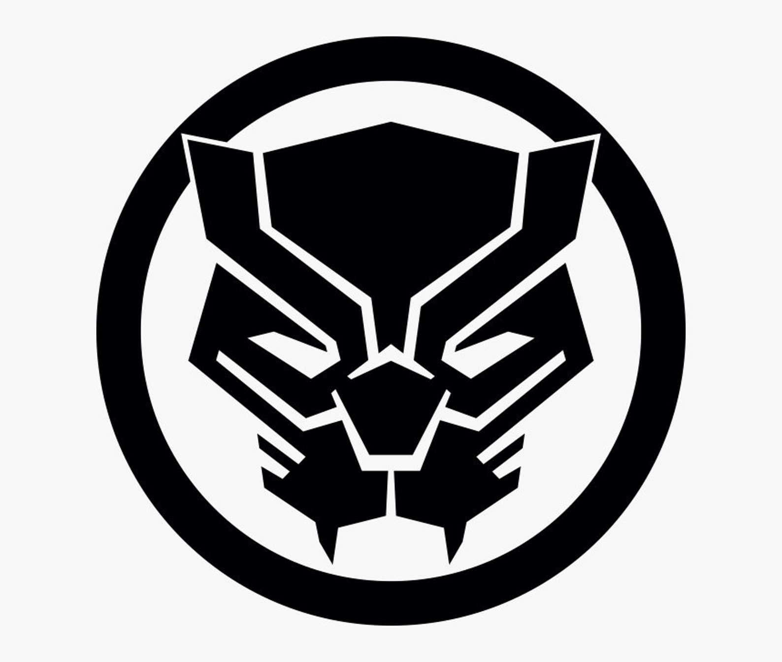 Marvel Black Panther Logo Symbol Car Decal Vinyl Sticker Etsy