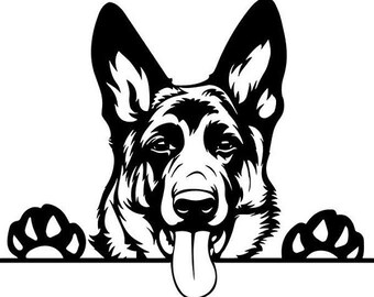 German Shepherd Dog Infinity Decal Sticker for Car Laptop H1001 German Shepherd Dog Infinity Decal Sticker for Car Laptop H1001