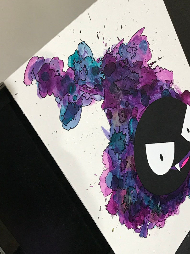 Painted Pok\u00e9mon card one of a kind Onix