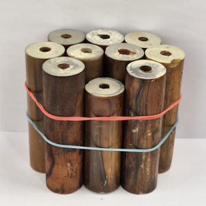 11 vintage bakelite rods from door handles for beads, rings. 660 gram. From 1950s -1960s