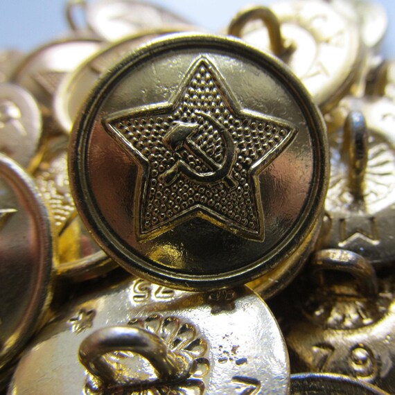 Vintage Button of Soviet Army Military Buttons Soviet | Etsy
