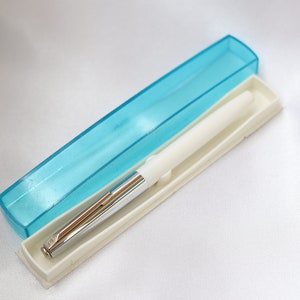 Vintage fountain pen AP-19 in native box  MZPP USSR 1980s  White Not used