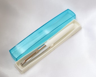 Vintage fountain pen AP-19 in native box  MZPP USSR 1980s  White Not used