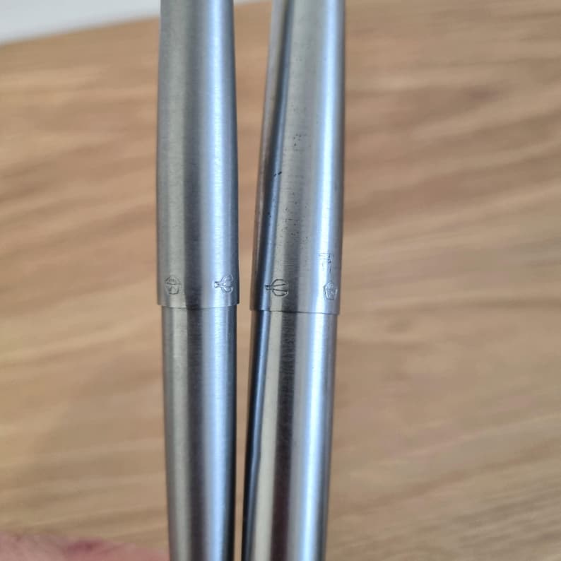 Zestaw zabytkowego pióra wiecznego i długopisu ZSRR: stalówka ze złota 14-karatowego, Sojuz, Moskwa 80 zdjęcie 7