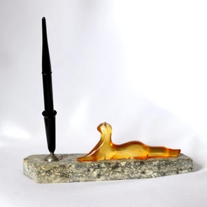Vintage desk set with fountain pen Soyuz 1960s