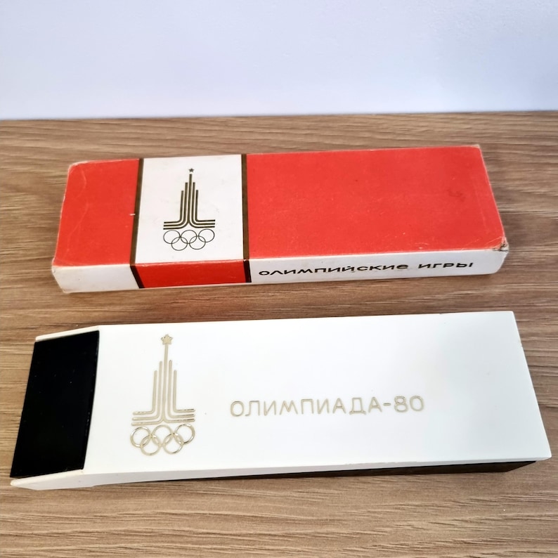 Zestaw zabytkowego pióra wiecznego i długopisu ZSRR: stalówka ze złota 14-karatowego, Sojuz, Moskwa 80 zdjęcie 3