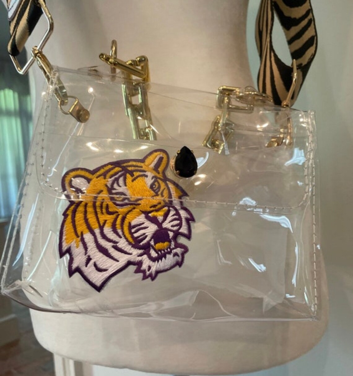 LSU Clear Stadium Crossbody Bag Etsy