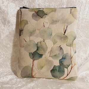 E-Book-Reader-Tasche mit Reißverschluss Aquarell Blätter Bild 1