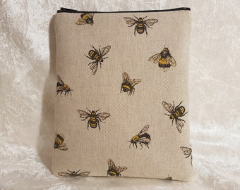 E-Book-Reader Tasche mit Reißverschluss "Bienen"