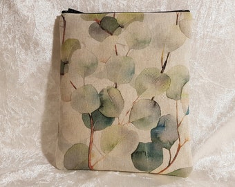 E-Book-Reader-Tasche mit Reißverschluss „Aquarell Blätter“