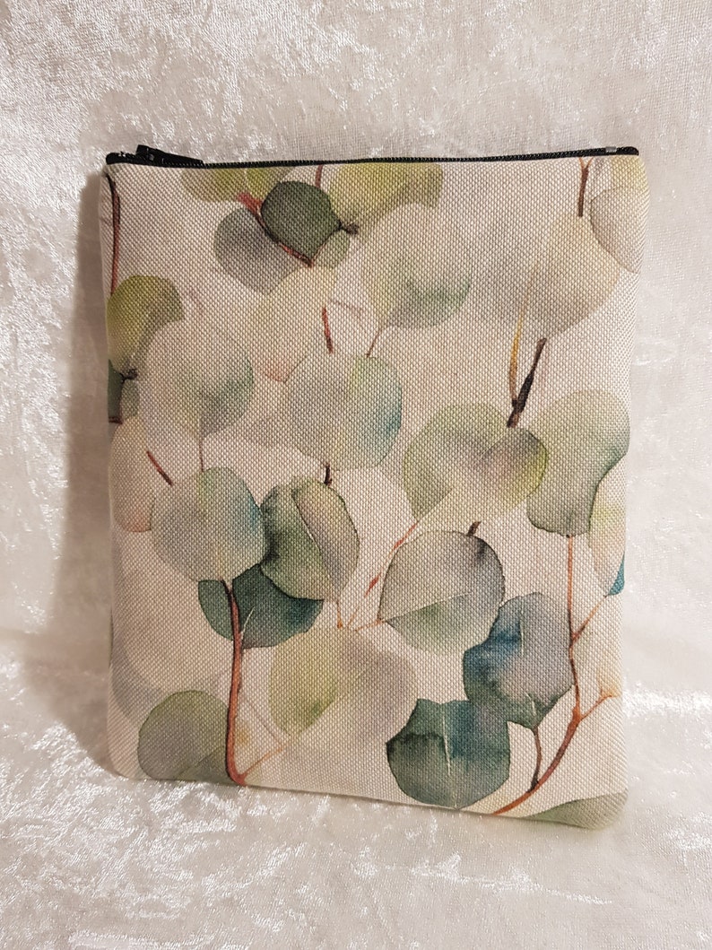 E-Book-Reader-Tasche mit Reißverschluss Aquarell Blätter Bild 8