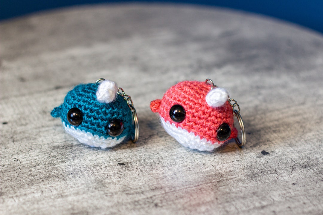 Crochet Narwhal Keychain Etsy.de