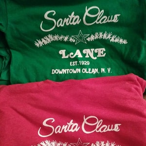Vintage Santa Claus Lane Parade Shirt in Red or Green
