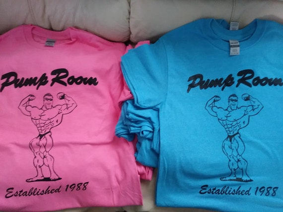 Pump Room / Eades Fitness / Gym Shirt - Vintage Olean T-Shirts