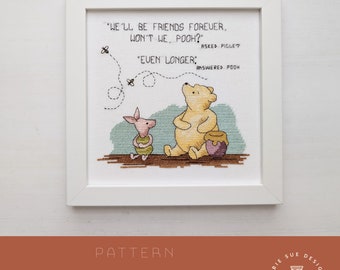 PATTERN | Friends Forever Cross Stitch Pattern PDF