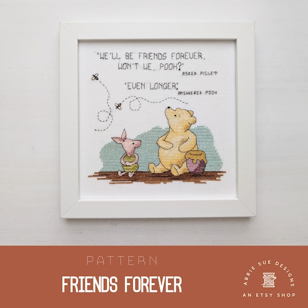 PATTERN | Friends Forever Cross Stitch Pattern PDF