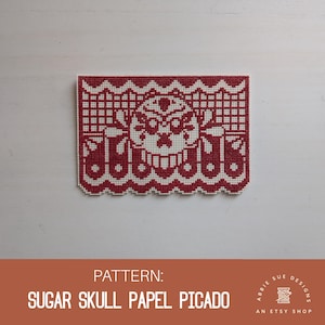 WZÓR | Wzór ściegu cukrowego Papel Picado w formacie PDF