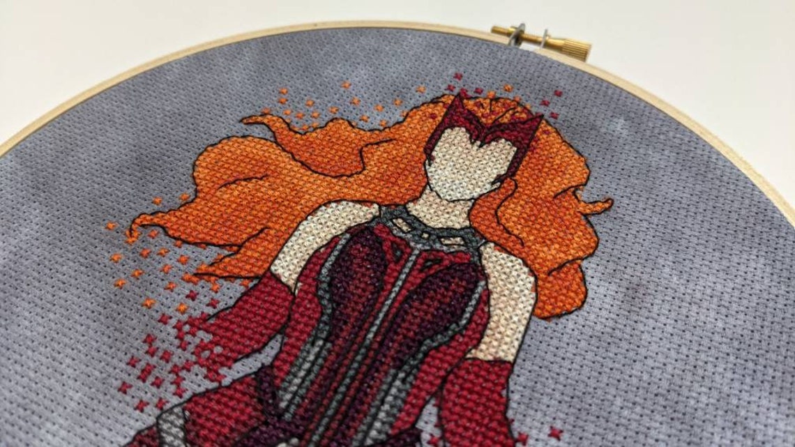 Scarlet Witch Figure Cross Stitch Pattern PDF Download Etsy