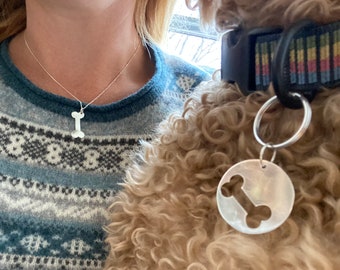 necklace deals dog and human best friend necklace Dog Human Bff Necklace Dog human Best Friends Necklace in Sterling  Silver