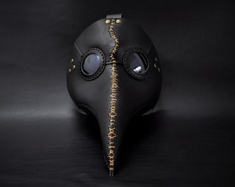 Plague Doctor Mask - Plague Doctor Costume - Plague Doctor Face Mask - Leather Plague Doctor Mask - Cosplay Masquerade Steampunk Mask - Dr