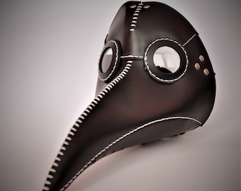 Plague Doctor Mask - Plague Doctor Face Mask - Plague Doctor Costume - Leather Plague Doctor Mask - Cosplay Masquerade Steampunk Mask - Dr