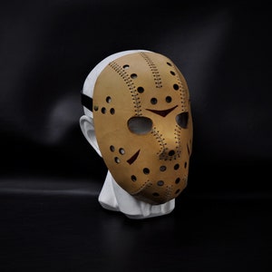 Jason Mask Leather Jason Voorhees Mask Jason Voorhees Costume Friday The 13th Mask Hockey Horror Mask Halloween Movie Mask image 4