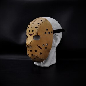 Jason Mask Leather Jason Voorhees Mask Jason Voorhees Costume Friday The 13th Mask Hockey Horror Mask Halloween Movie Mask image 2