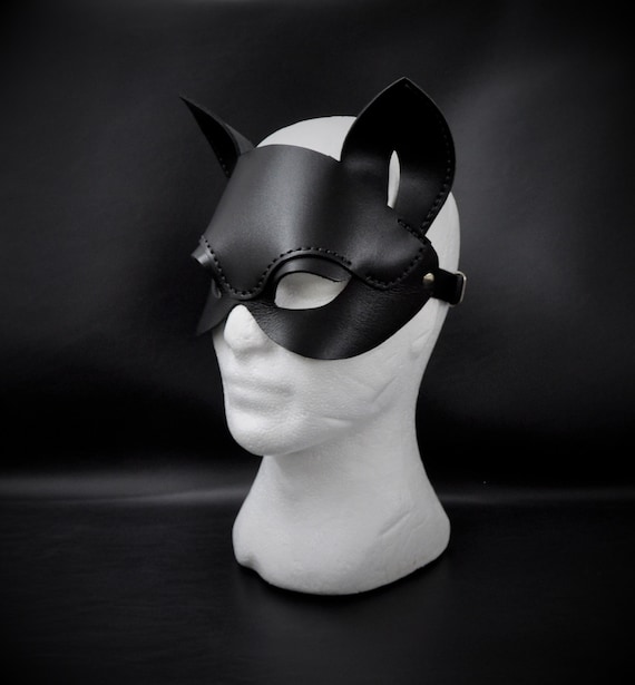?‍⬛ Super Sexy Kitty Cat PU Leather Dominatrix Style Adjustable Buckle Mask Kathrono | Accessories | Super Sexy Kitty Cat Pu Leather  main image 2