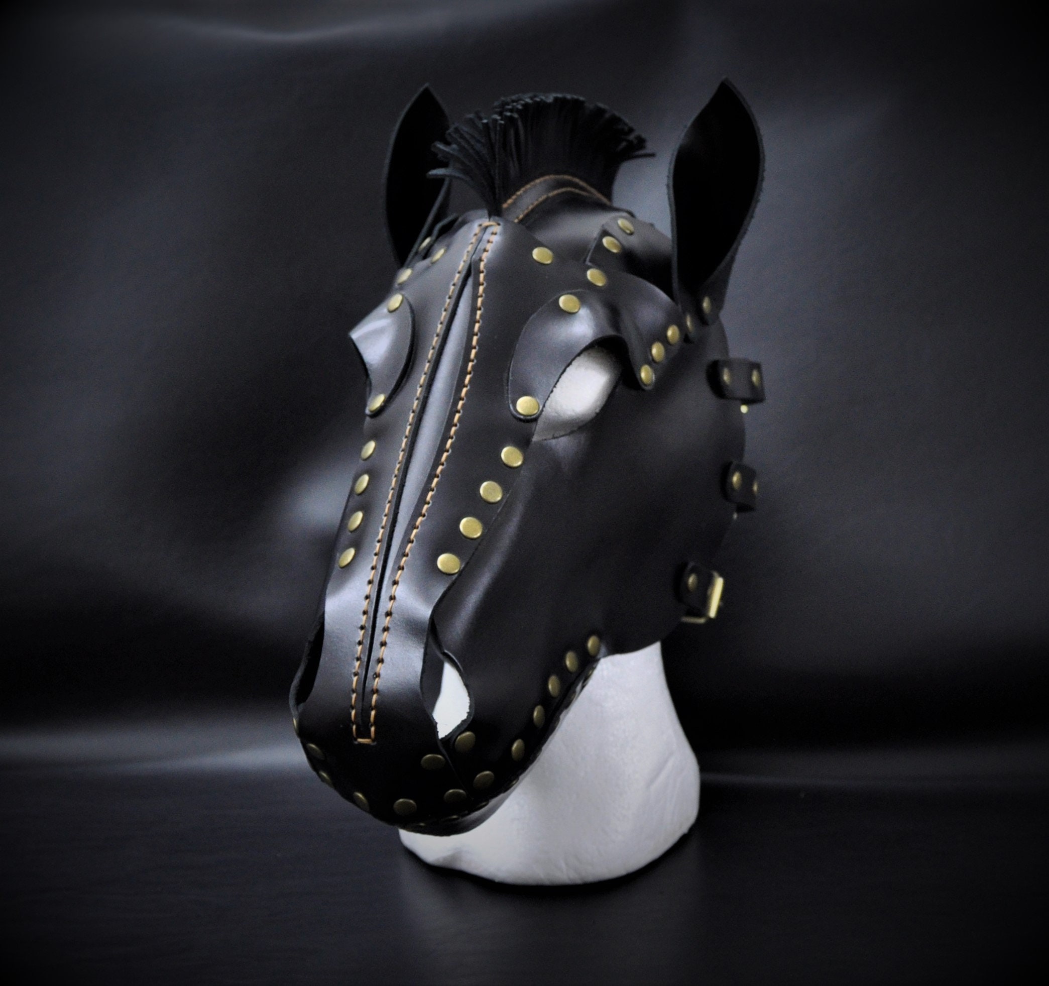 Leather Horse Mask Ponyplay Mask BDSM Mask Pet Play Gear Etsy Australia